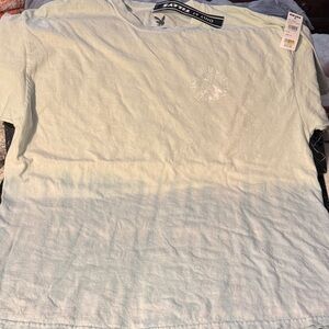 PLAYBOY Mint Green tie dye Short Sleeve Tee